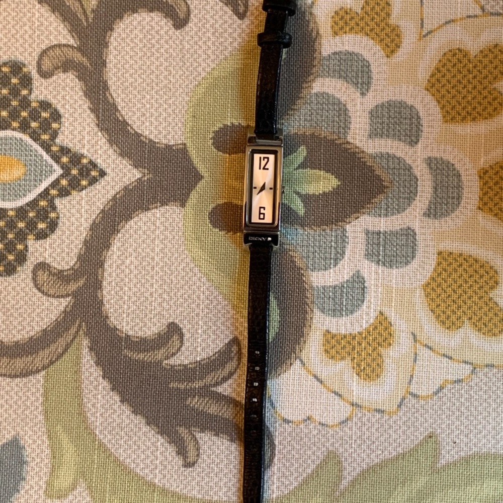 DKNY Slim Rectangular Case Watch - Picture 2 of 14